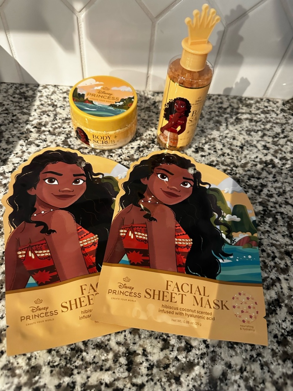 Disney Princess Moana Yellow Kids Bath & Skin Gift Set
